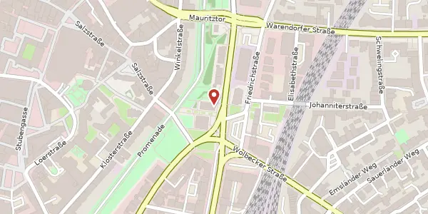 Karte der Umgebung von Servatiiplatz 9, 48143 Münster