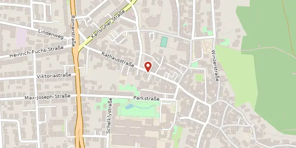 Karte der Umgebung von Rathausstraße 44, 69126 Heidelberg