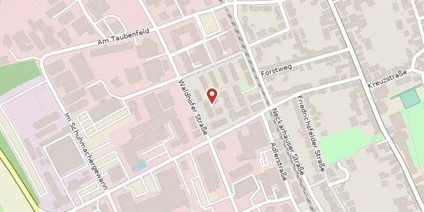Karte der Umgebung von Waldhofer Straße 12/17, 69123 Heidelberg