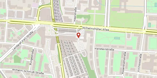 Karte der Umgebung von Willy-Brandt-Platz 2, 34131 Kassel
