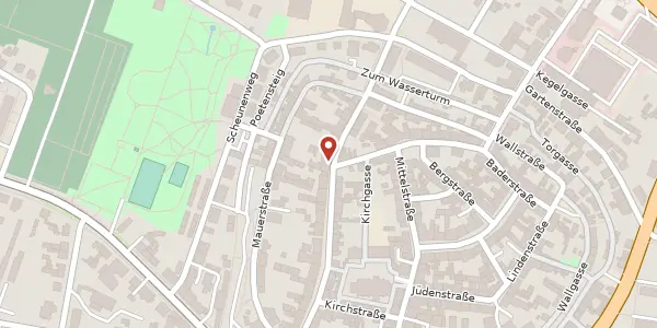 Karte der Umgebung von Goethestr. 40, 14641 Nauen