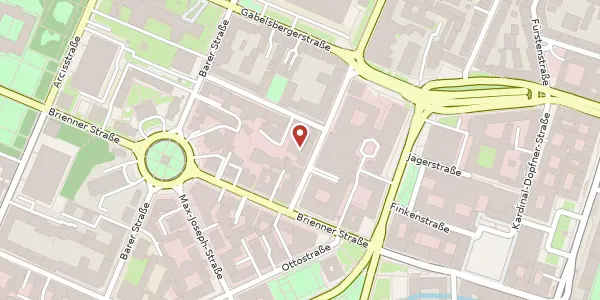 Karte der Umgebung von Türkenstr. 5, 80333 München