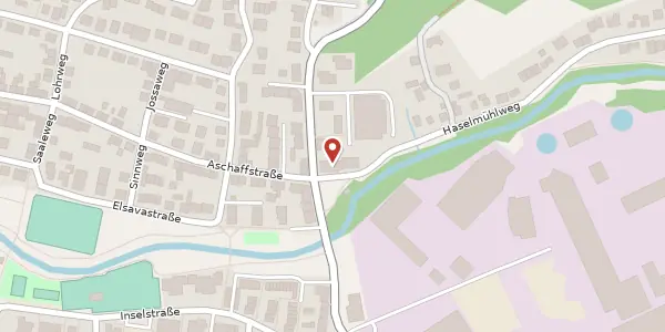 Karte der Umgebung von Haselmühlweg 1, 63741 Aschaffenburg