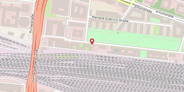 Karte der Umgebung von Erika-Mann-Str. 53, 80636 München
