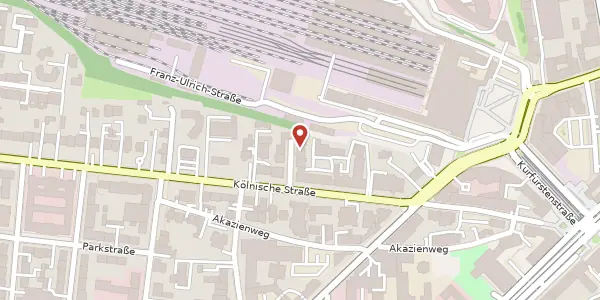 Karte der Umgebung von Thoméestraße 4, 34117 Kassel