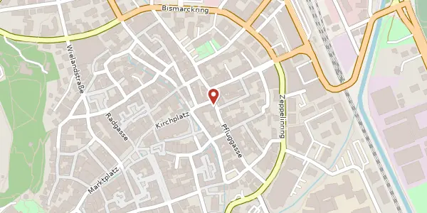 Karte der Umgebung von Pfluggasse 4, 88400 Biberach an der Riß
