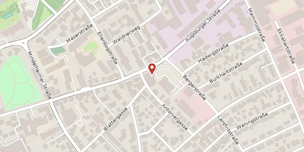 Karte der Umgebung von Augsburger Str. 66, 87700 Memmingen