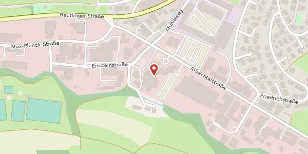 Karte der Umgebung von Arbachtalstraße 6, 72800 Eningen U. A.