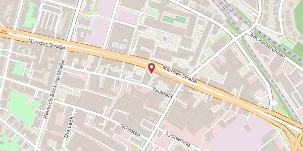Karte der Umgebung von Mainzer Straße 161, 66121 Saarbrücken