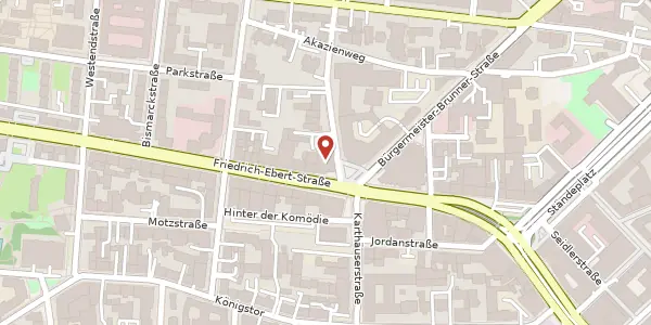 Karte der Umgebung von Friedrich-Ebert-Straße 26, 34117 Kassel