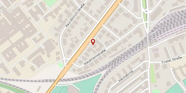 Karte der Umgebung von Kennedyallee 113, 60596 Frankfurt