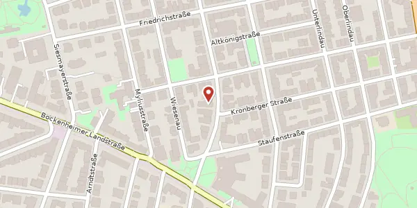 Karte der Umgebung von Freiherr-vom-Stein-Str. 11, 60323 Frankfurt
