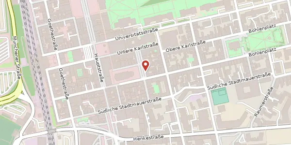 Karte der Umgebung von Weiße Herzstr. 10, 91054 Erlangen