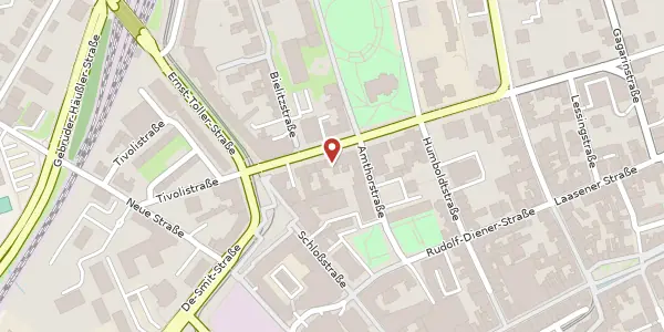 Karte der Umgebung von Clara-Zetkin-Str. 10, 07545 Gera