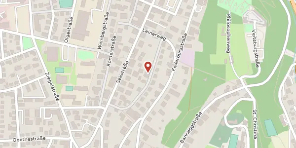 Karte der Umgebung von Zogenfeldstraße 14, 88214 Ravensburg