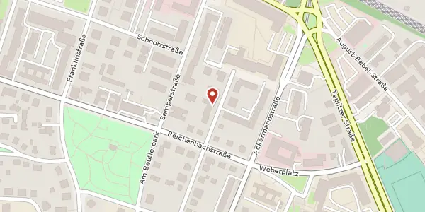 Karte der Umgebung von Geinitzstraße 4, 01217 Dresden