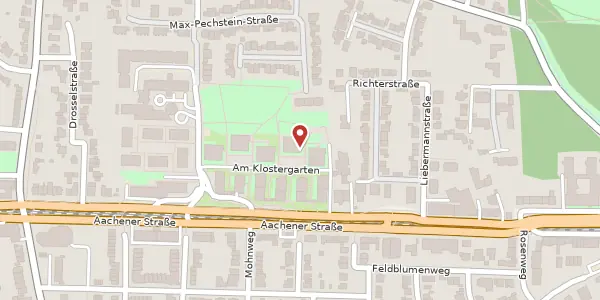Karte der Umgebung von Am Klostergarten 4, 50858 Köln