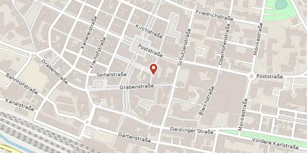 Karte der Umgebung von Pflegstraße 1, 73033 Göppingen
