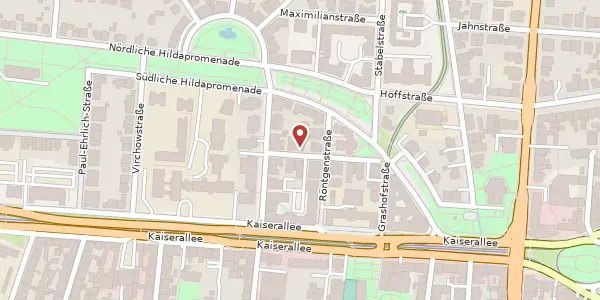 Karte der Umgebung von Helmholtzstrasse 2, 76133 Karlsruhe