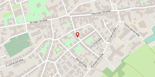 Karte der Umgebung von Erzbergerstraße 18, 55218 Ingelheim