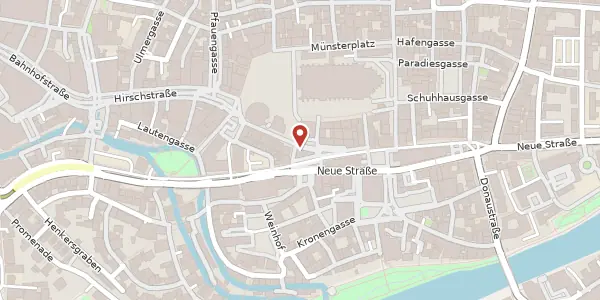 Karte der Umgebung von Münsterplatz 35, 89073 Ulm/Donau