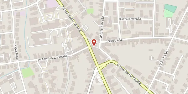 Karte der Umgebung von Düsseldorfer Str. 81a, 40667 Meerbusch