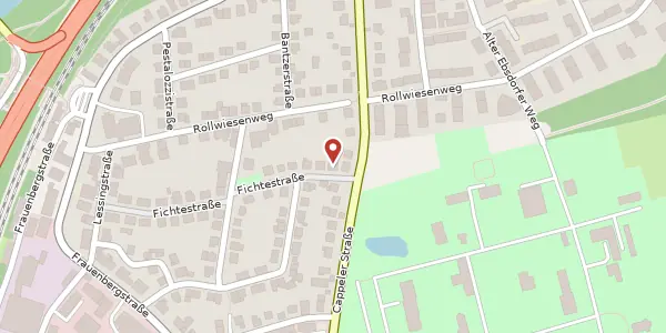 Karte der Umgebung von Fichtestraße 23, 35039 Marburg