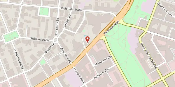 Karte der Umgebung von Mainzer Landstr. 10, 60325 Frankfurt am Main
