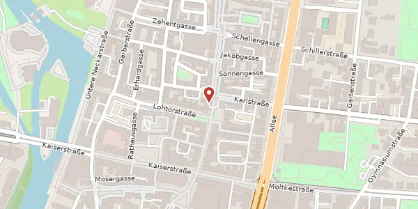 Karte der Umgebung von Sülmerstraße 19, 74072 Heilbronn