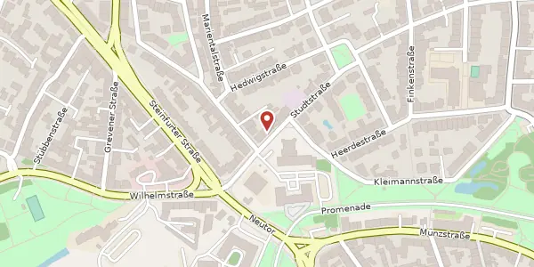 Karte der Umgebung von Lazarettstr. 13, 48149 Münster