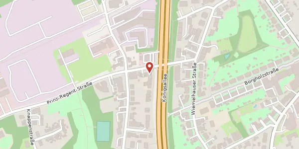 Karte der Umgebung von Königsallee 200, 44799 Bochum