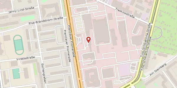 Karte der Umgebung von Prenzlauer Promenade 41, 13089 Berlin