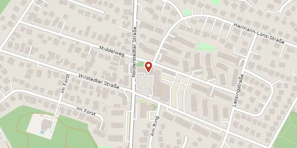 Karte der Umgebung von Wilstedter Straße 43, 24558 Henstedt-Ulzburg