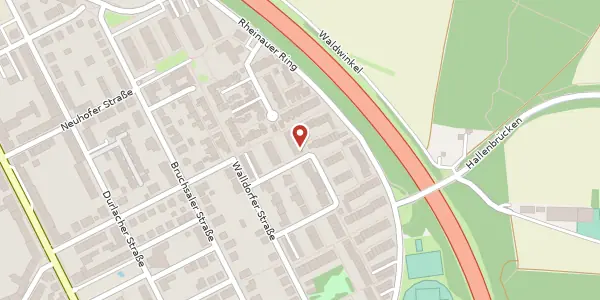 Karte der Umgebung von Schriesheimer Str. 17, 68219 Mannheim