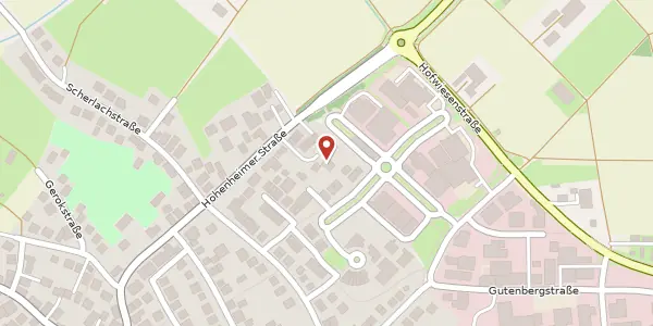 Karte der Umgebung von Hohenheimer Straße 30, 70794 Filderstadt