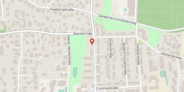 Karte der Umgebung von Sanderrothstr. 12, 97074 Würzburg