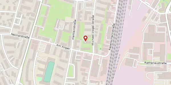 Karte der Umgebung von Michael-Vogel Str. 22, 91052 Erlangen