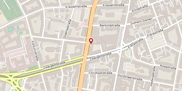 Karte der Umgebung von Alfredstr. 45, 45130 Essen