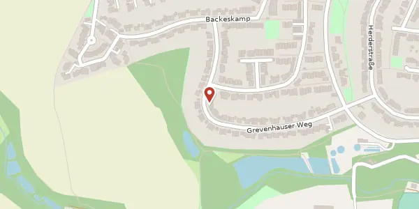 Karte der Umgebung von Grevenhauser Weg 36, 40882 Ratingen