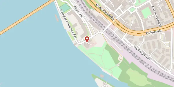 Karte der Umgebung von Rheinufer 13, 55252 Mainz-Kastel