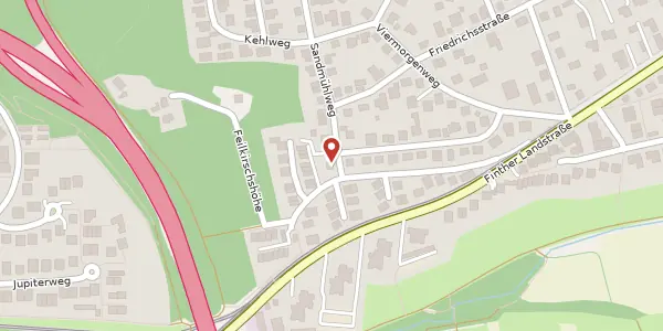 Karte der Umgebung von Sandmühlweg 1, 55124 Mainz