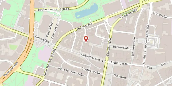 Karte der Umgebung von Kaiserhofstraße 10, 60313 Frankfurt