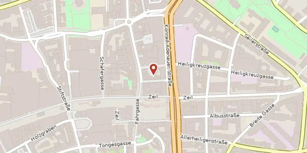 Karte der Umgebung von Gelbehirschstr. 12, 60313 Frankfurt