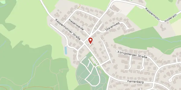 Karte der Umgebung von Rappenhohner Str. 22, 51491 Overath