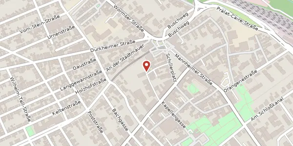 Karte der Umgebung von Kreuzgasse 3, 67071 Ludwigshafen am Rhein