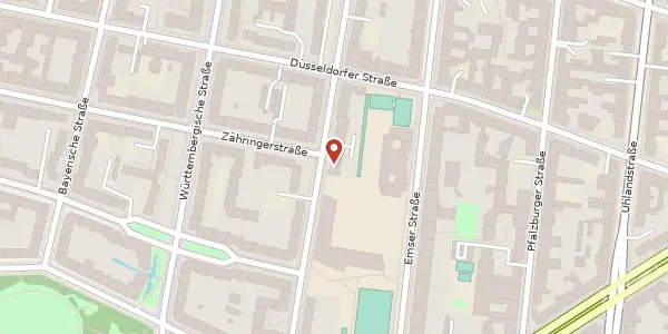 Karte der Umgebung von Sächsische Straße 61, 10707 Berlin