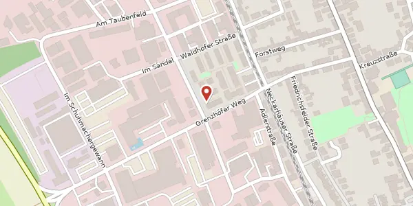 Karte der Umgebung von Waldhofer Straße 17, 69123 Heidelberg