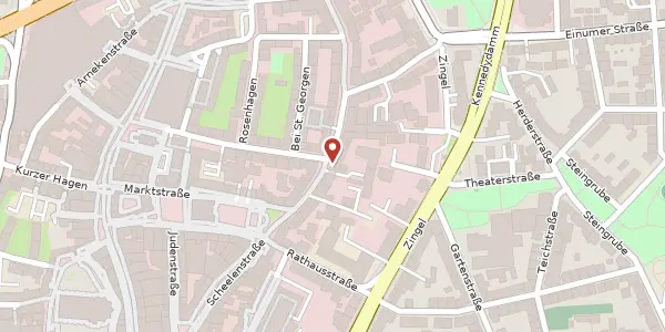 Karte der Umgebung von Osterstraße 50, 31134 Hildesheim
