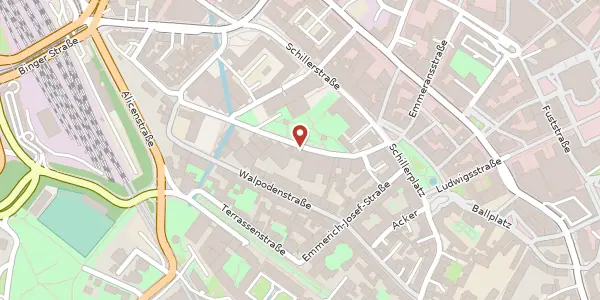 Karte der Umgebung von Münsterstraße 13, 55116 Mainz