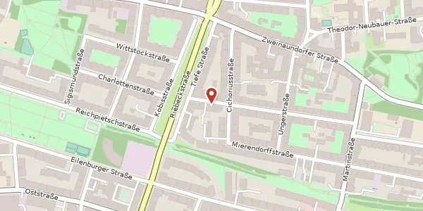 Karte der Umgebung von Schirmerstraße 29, 04318 Leipzig